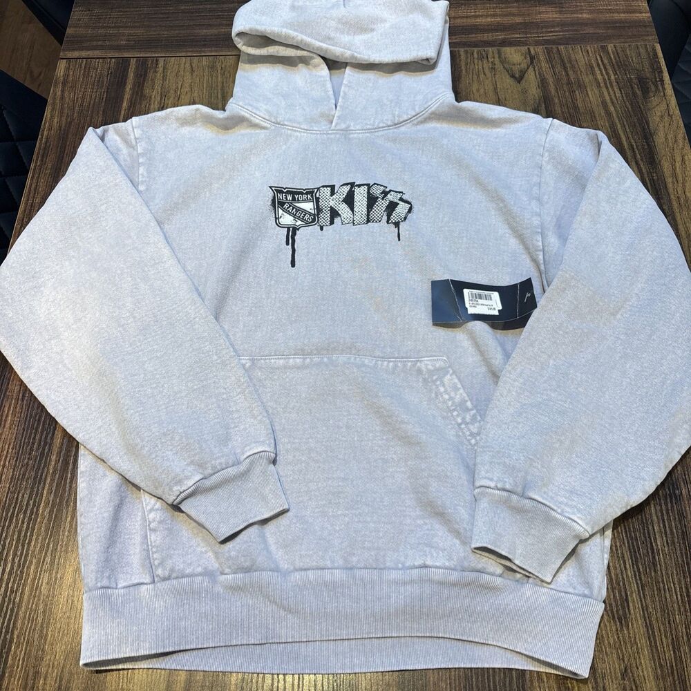 KISS End Of The Road x New York Rangers Hoodie Size M - MSG NYC KISS ARMY NWT